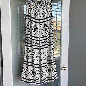 Black Bead High-Waisted Pants- Medium